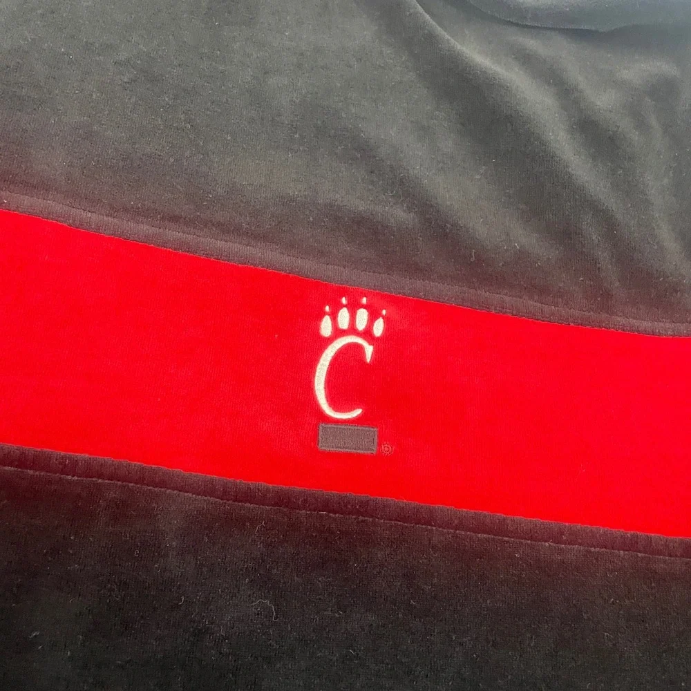VTG Jordan Cincinnati Bearcats Warmup Jacket 4XL Velour Jumpman Black Red RARE